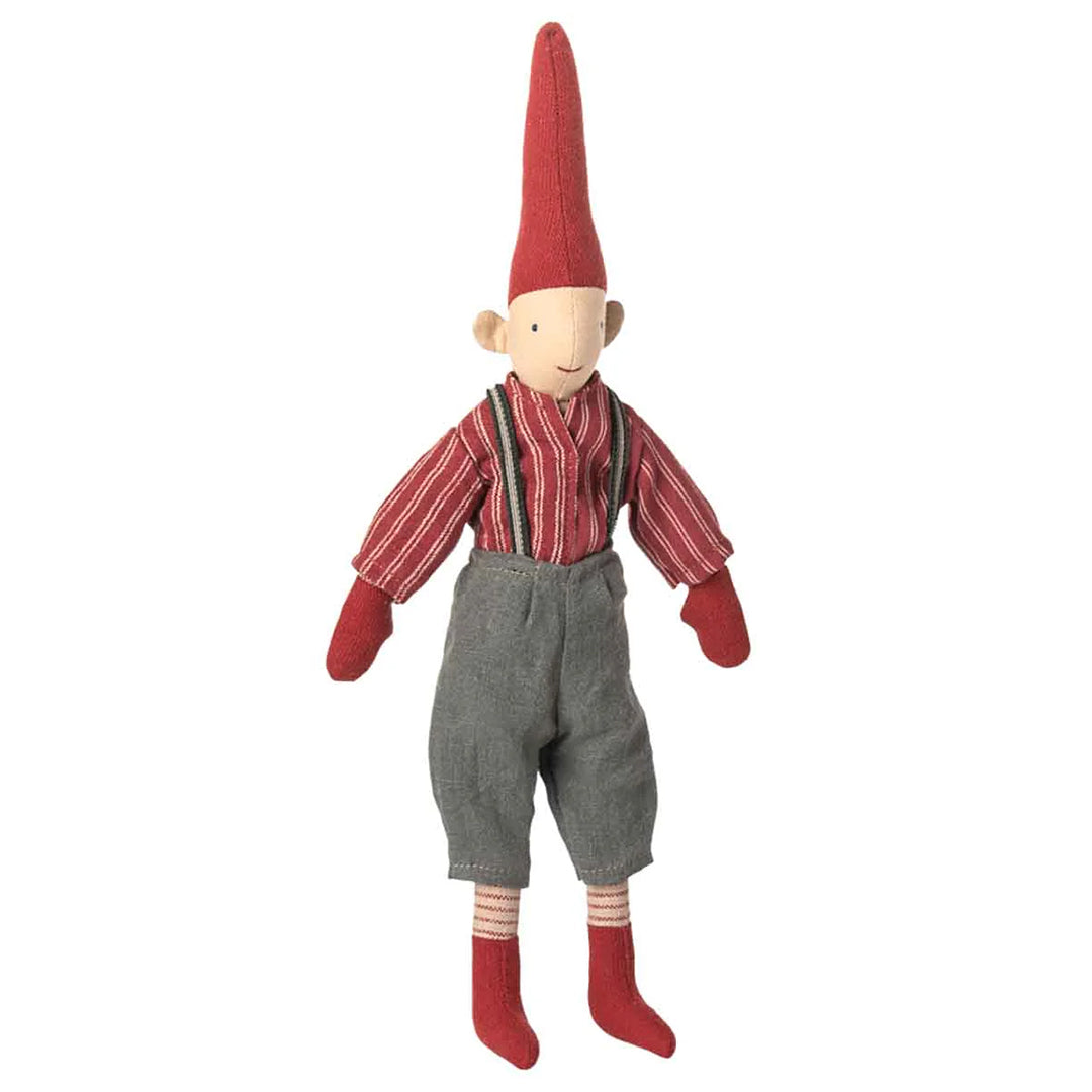 Maileg Pixy, Size 2 - Boy, red shirt, 31 cm