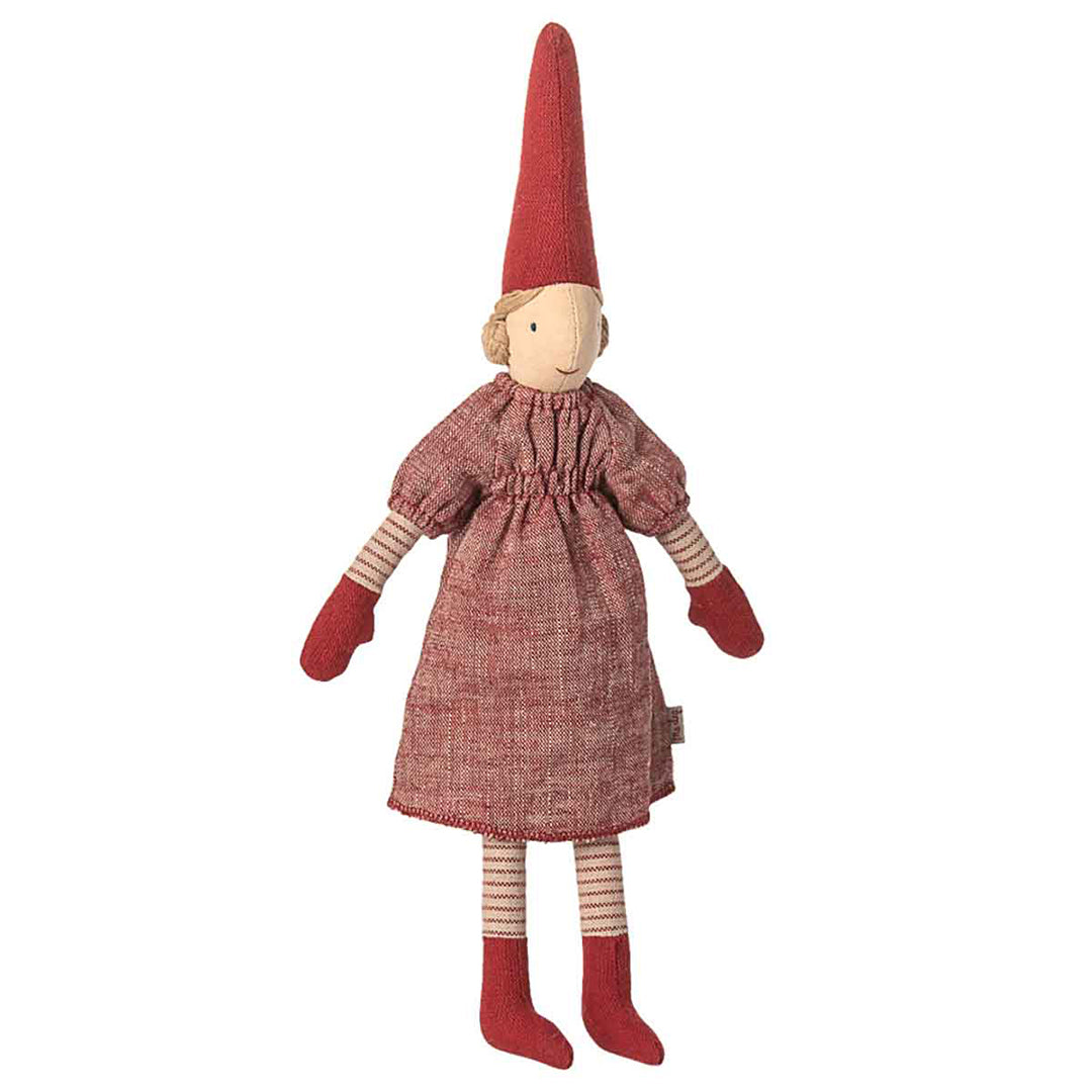 Maileg Pixy, Size 2 - Girl, Red dress, 31 cm (kopie)