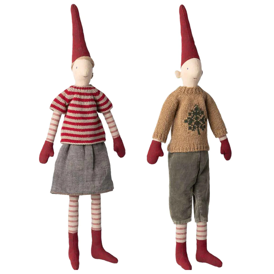 Maileg Pixy, Size 3 - Girl, Skirt and Knitted sweater, 49 cm