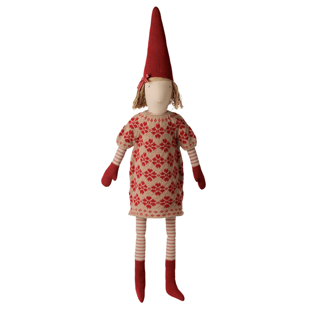 Maileg Pixy, Size 5 - Girl, Knitted flower dress, 84 cm