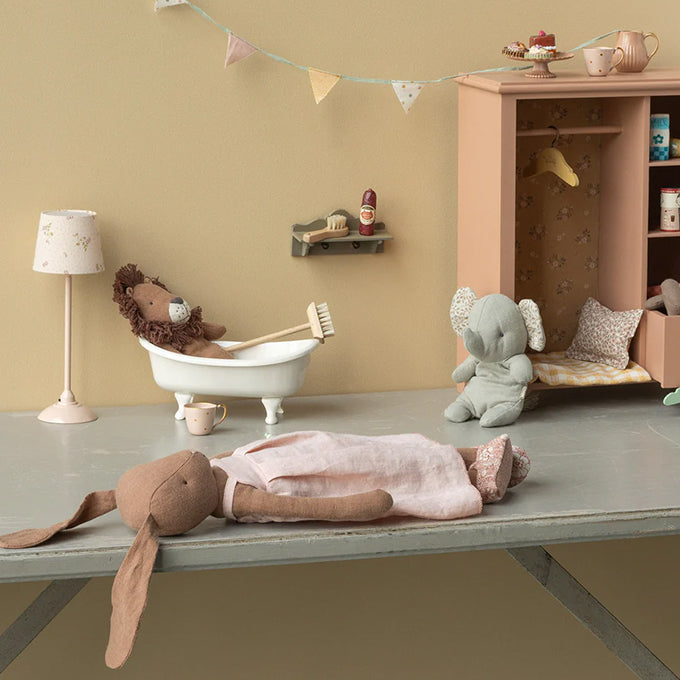 Maileg Schemerlamp, Floor lamp Miniature - Powder 22cm