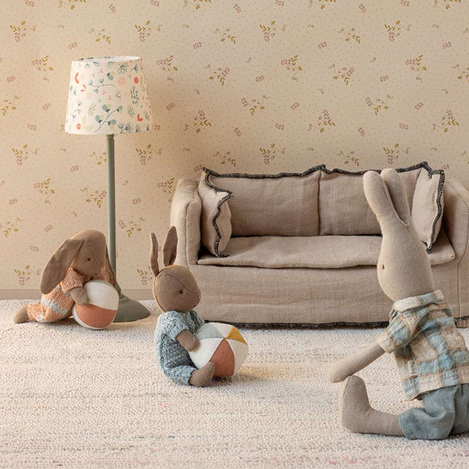 Maileg set konijntje met bal, Rabbit set, Micro - Brown - Dusty Rose, 13,5 cm (kopie) (kopie)