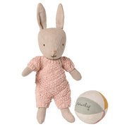 Maileg set konijntje met bal, Rabbit set, Micro - Sand - Rose, 13,5 cm (kopie)