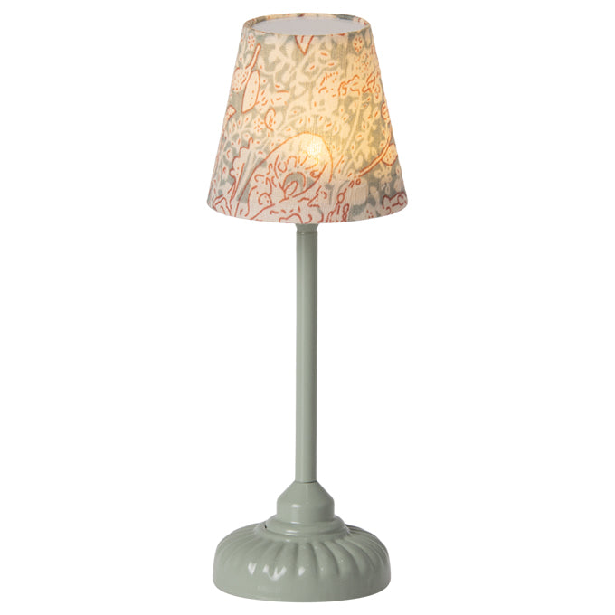 Maileg Schemerlamp, Vintage floor lamp mouse - Mint 14cm