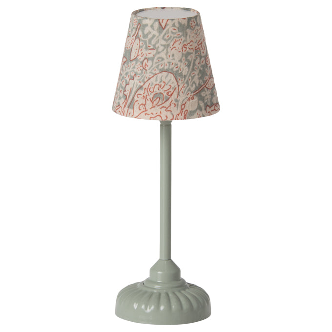 Maileg Schemerlamp, Vintage floor lamp mouse - Mint 14cm