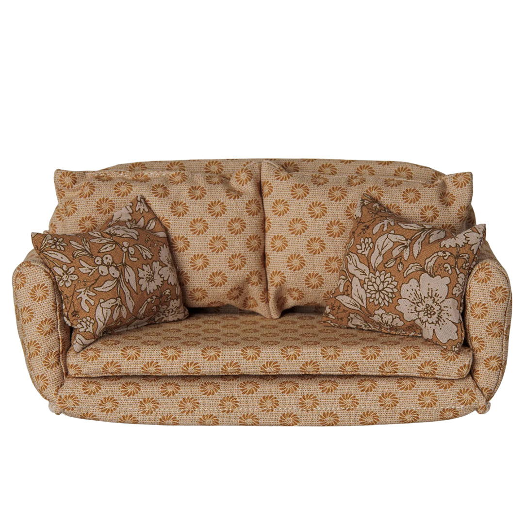 Maileg Slaapbank voor muizen, Sofa Bed Mouse - Large - Ocher