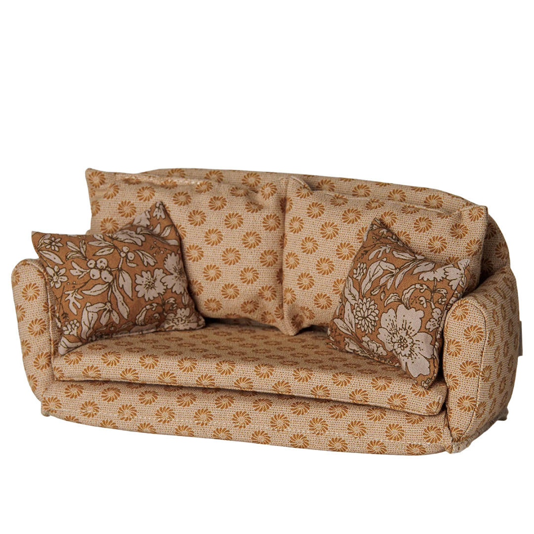 Maileg Slaapbank voor muizen, Sofa Bed Mouse - Large - Ocher