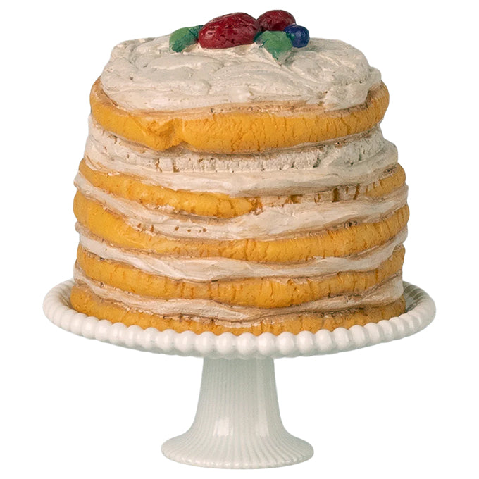 Maileg Taart met taartplateau, Party cake and cake stand, Mouse