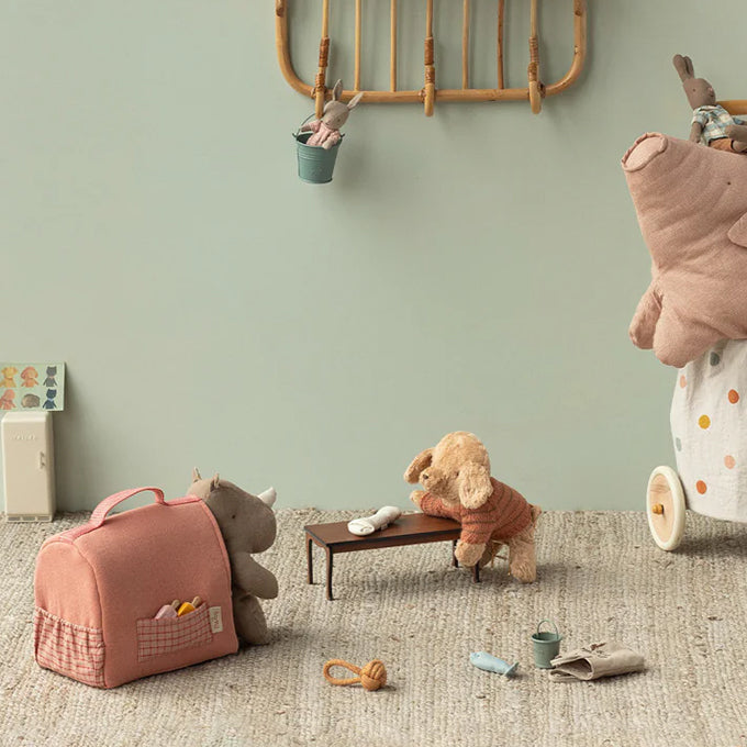 Maileg Trui voor Knuffel Puppy Small, Knitted sweater - Coral