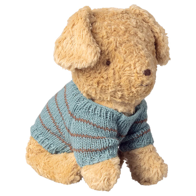 Maileg Trui voor Knuffel Puppy Small, Knitted sweater - Dusty blue