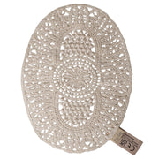 Maileg Poppenhuis Vloerkleed, Lace rug, Mouse, 12,5 x 9,5 cm