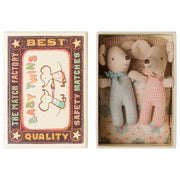 Maileg Baby Tweeling in doosje, Twins Baby mice II