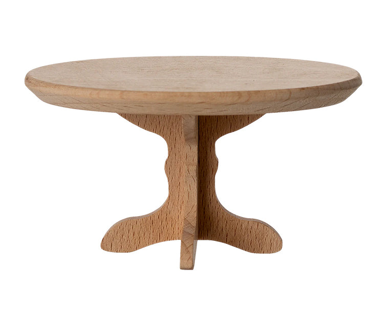 Maileg houten salontafeltje, Oval coffee table Mouse, hoogte 4,5cm