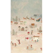 Maileg inpakpapier, Santa is coming, 10 meter op rol