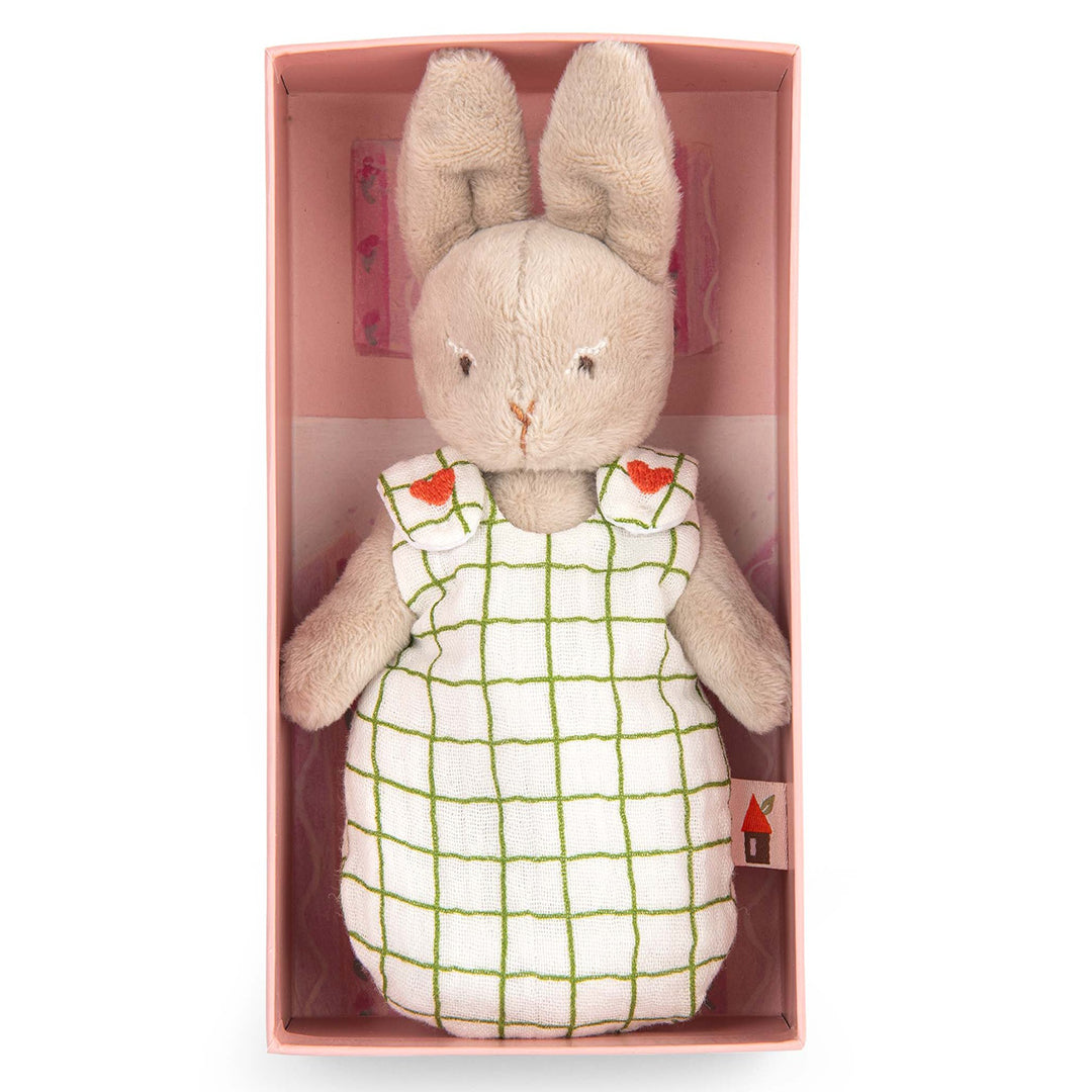 Moulin Roty Knuffel Baby Nine het konijn in geschenkdoos, Les Minouchkas