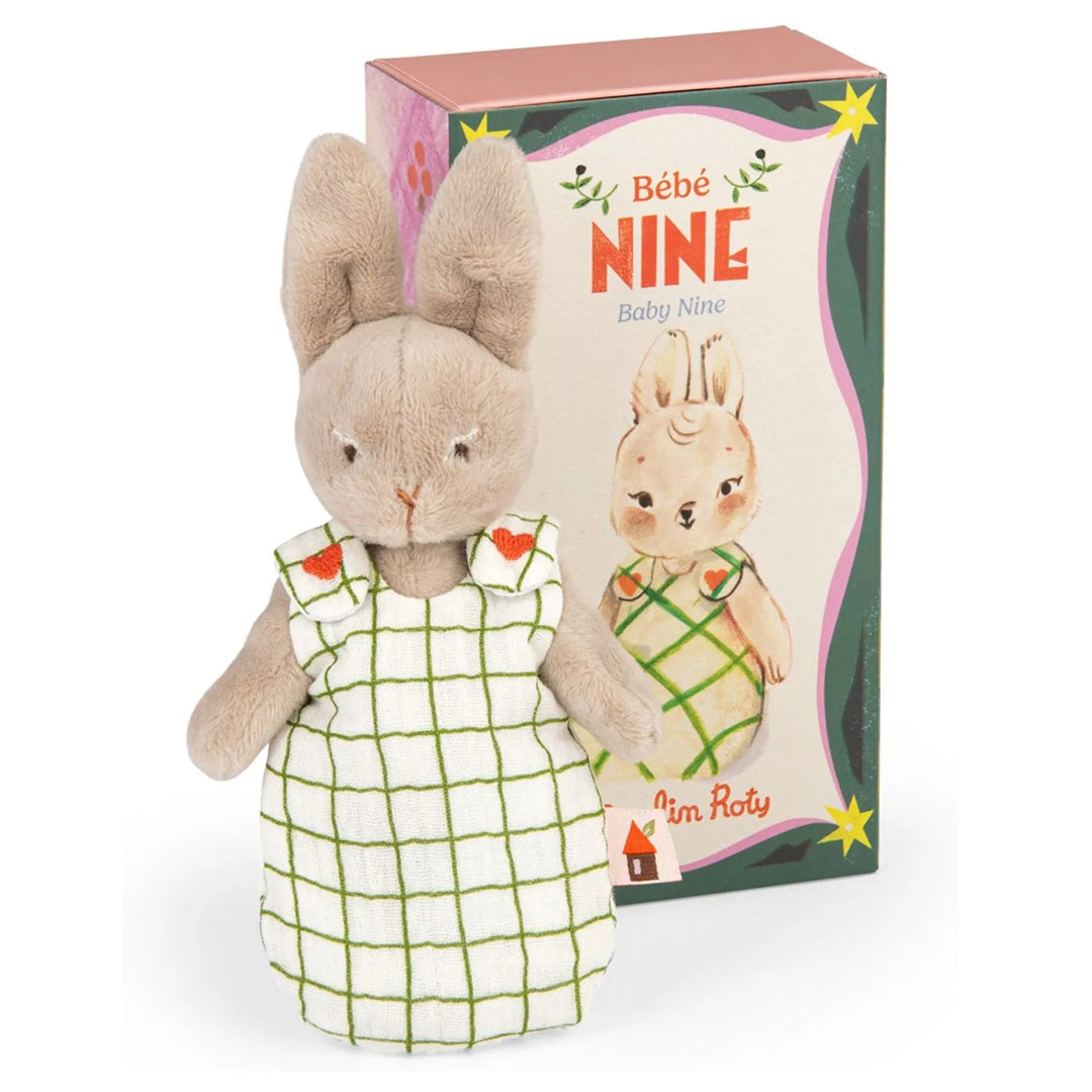 Moulin Roty Knuffel Baby Nine het konijn in geschenkdoos, Les Minouchkas