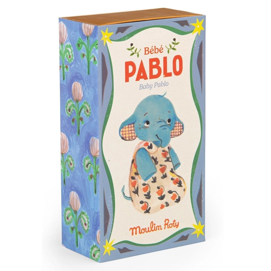 Moulin Roty Knuffel Baby Pablo de olifant in geschenkdoos, Les Minouchkas