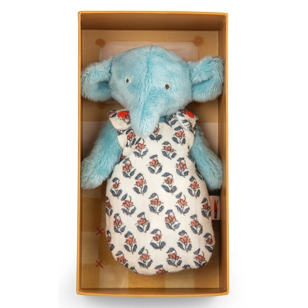 Moulin Roty Knuffel Baby Pablo de olifant in geschenkdoos, Les Minouchkas