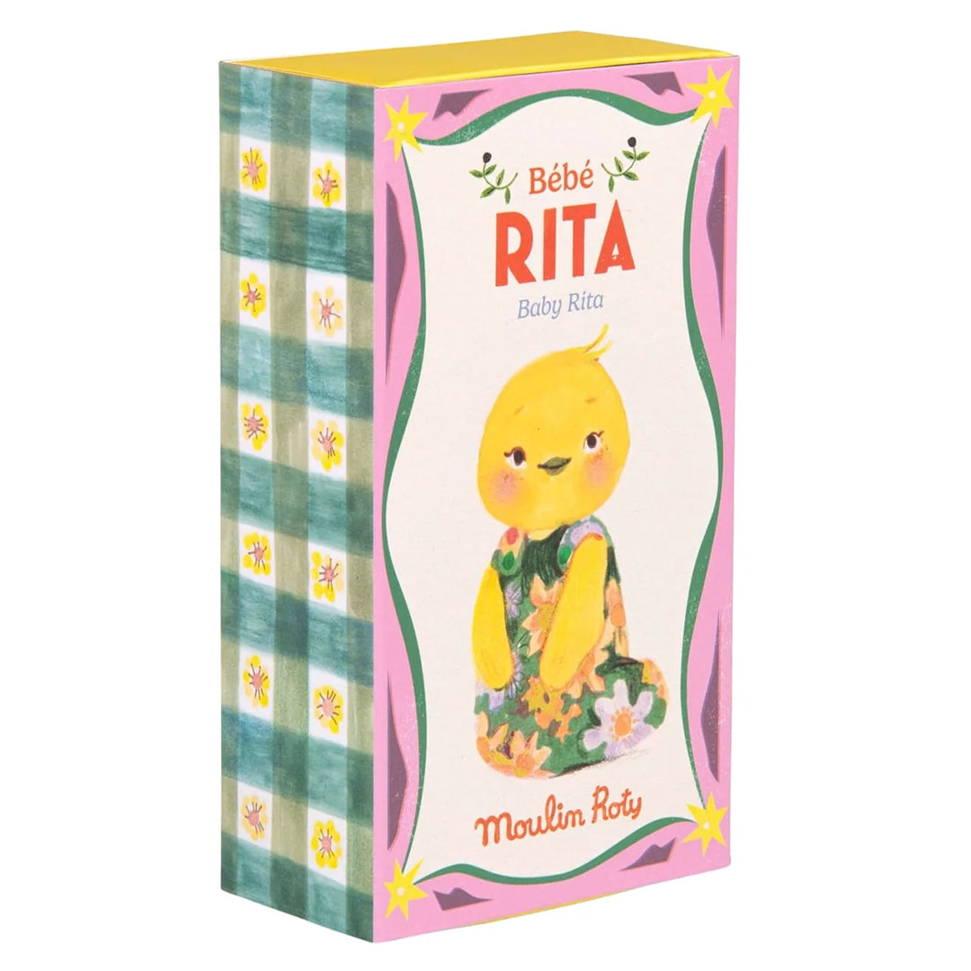 Moulin Roty Knuffel Baby Rita de eend in geschenkdoos, Les Minouchkas