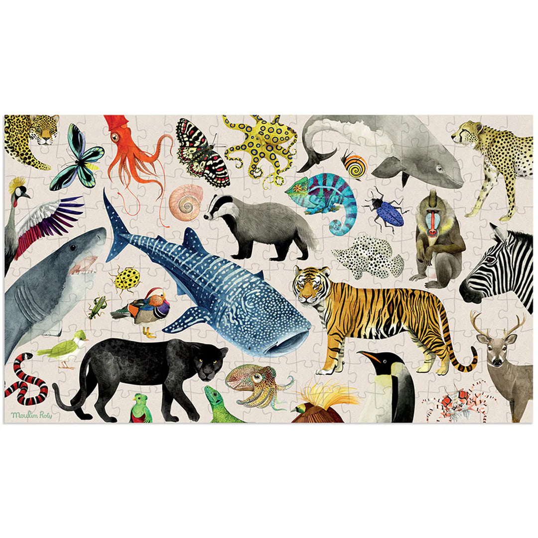 Moulin Roty Dieren Puzzel 'Tout autour du monde', 200st, 6+