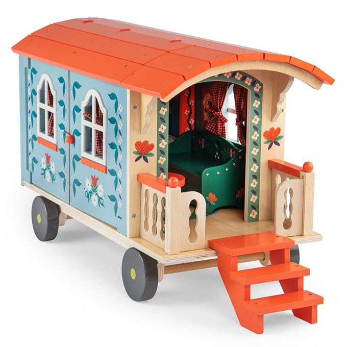 Moulin Roty houten Woonwagen, Les Minouchkas, 51cm