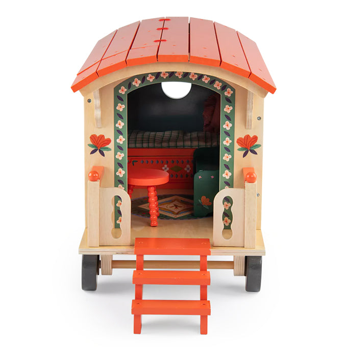 Moulin Roty houten Woonwagen, Les Minouchkas, 51cm