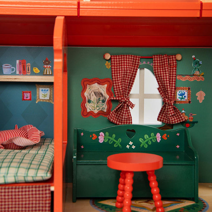 Moulin Roty houten Woonwagen, Les Minouchkas, 51cm