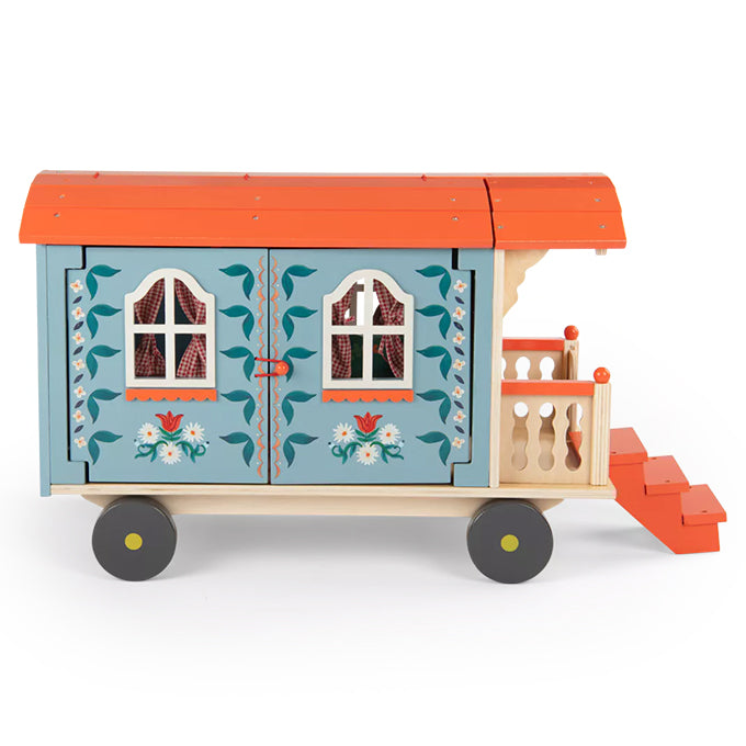 Moulin Roty houten Woonwagen, Les Minouchkas, 51cm