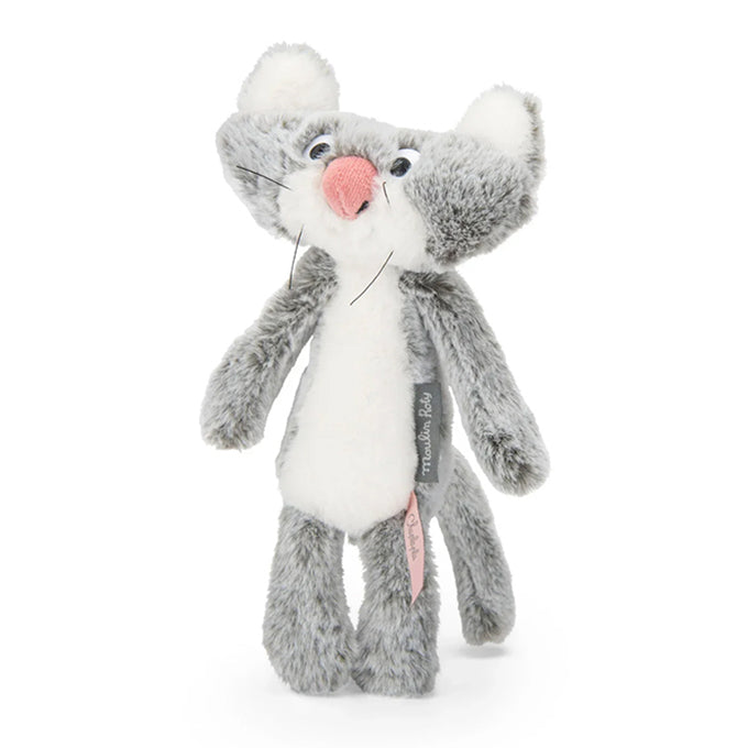 Moulin Roty Knuffel Kat 'Chaplapla / Plattekat' Mini, 23cm