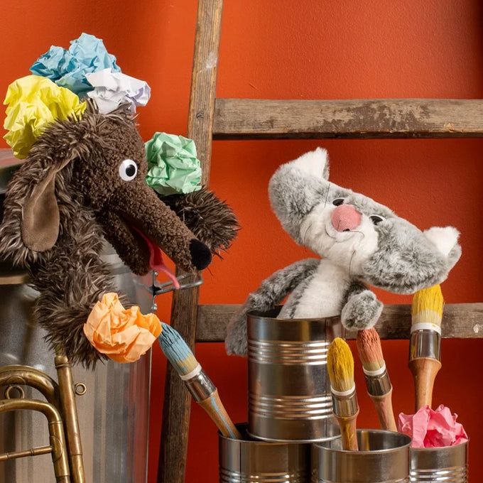 Moulin Roty Knuffel Kat 'Chaplapla / Plattekat' Mini, 23cm