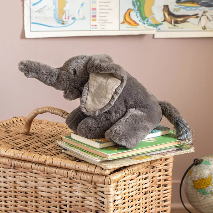 Moulin Roty Knuffel Olifant Klein, 'Tout autour du monde'