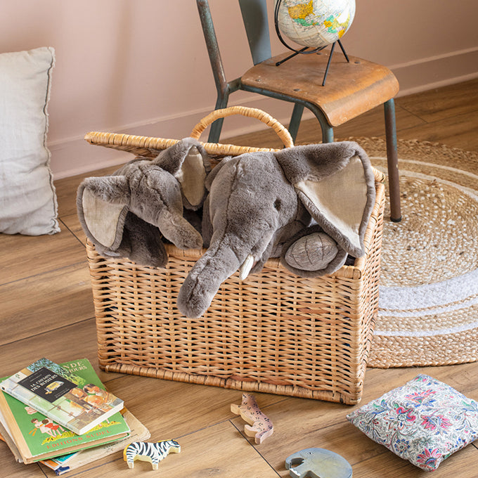 Moulin Roty Knuffel Olifant Groot, 'Tout autour du monde'