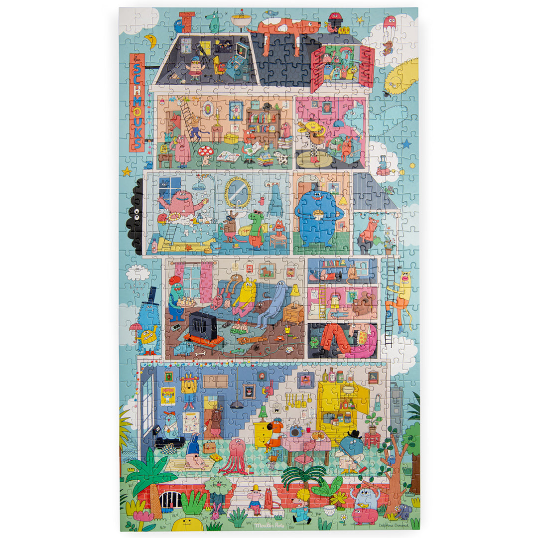 Moulin Roty Puzzel Bij de Schmouks, 500st, 8+