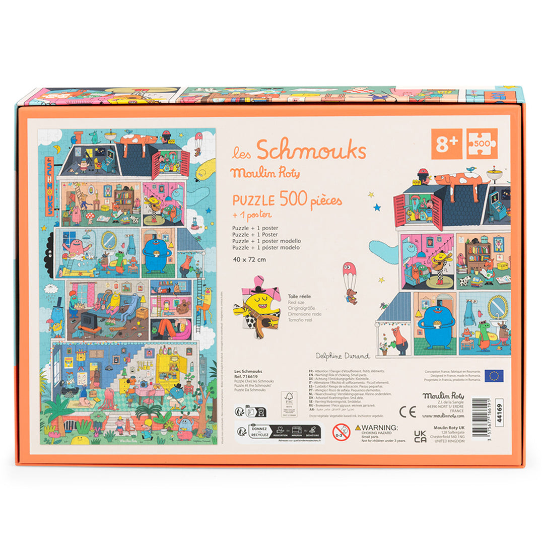 Moulin Roty Puzzel Bij de Schmouks, 500st, 8+