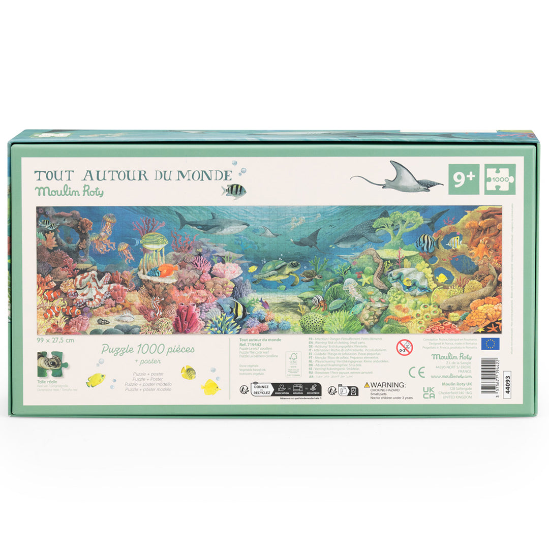 Moulin Roty Puzzel Koraalrif 'Tout autour du monde', 1000st, 9+