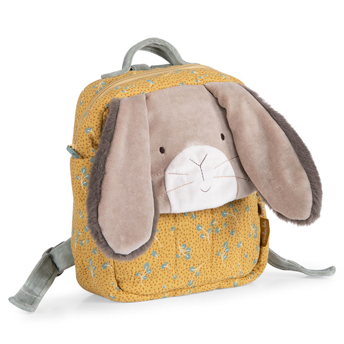Moulin Roty Rugzak Konijn Oker, 'Trois Petits Lapins'