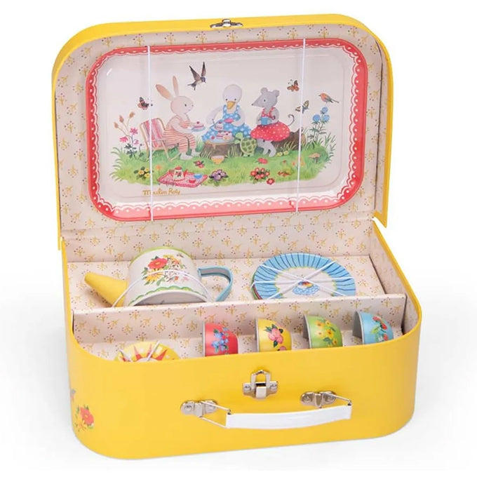 Moulin Roty Theeservies in koffertje, La Grande Famille