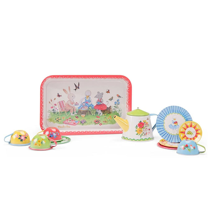 Moulin Roty Theeservies in koffertje, La Grande Famille