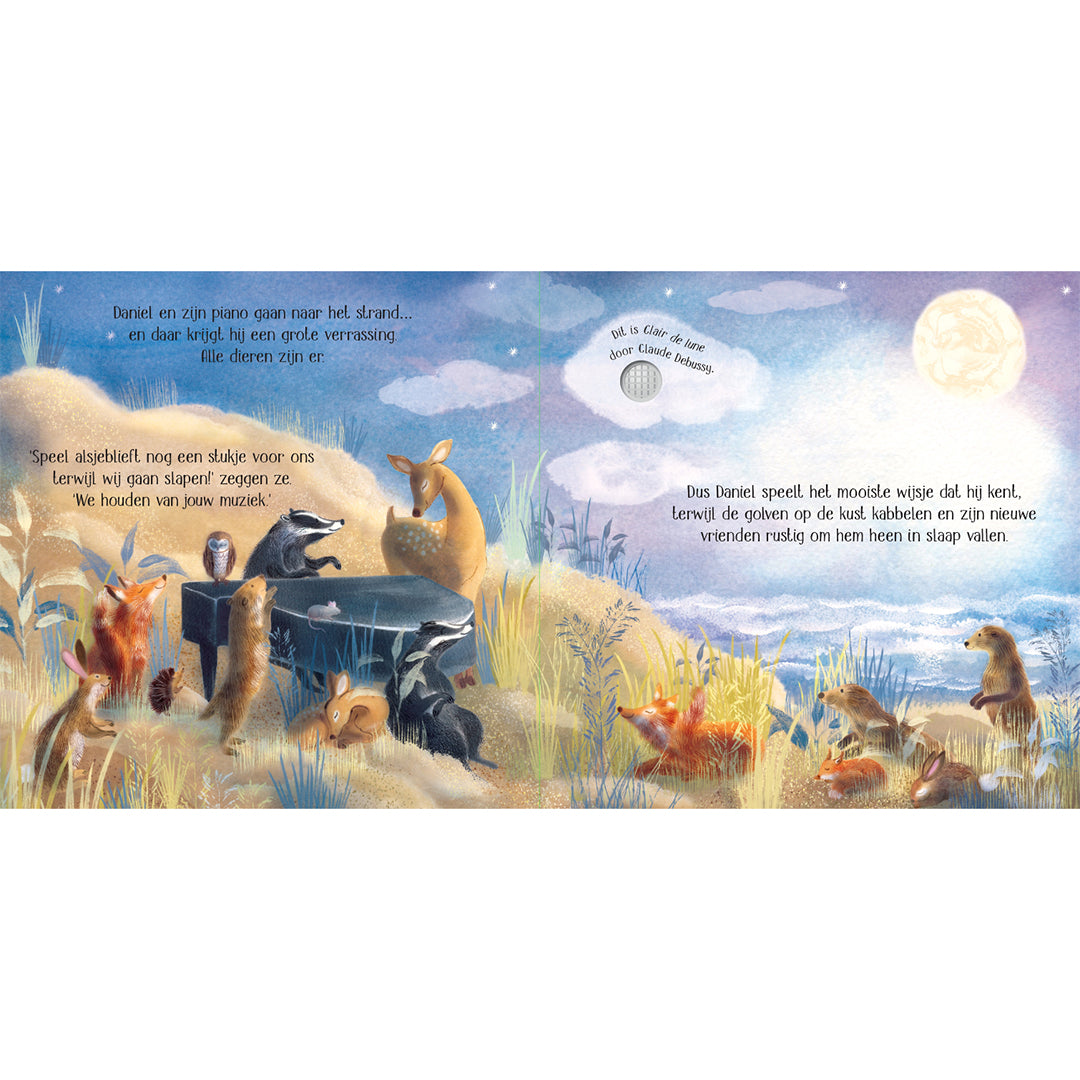 Geluidenboek: Muziek voor het slapengaan - Usborne, Kartonboek