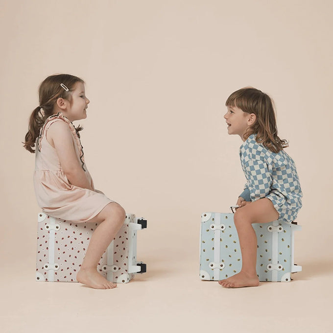 Olli Ella See-ya Suitcase - Ladybug Pink