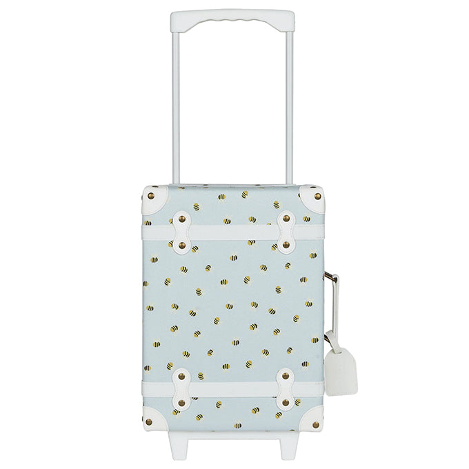 Olli Ella See-ya Suitcase - Bee Blue