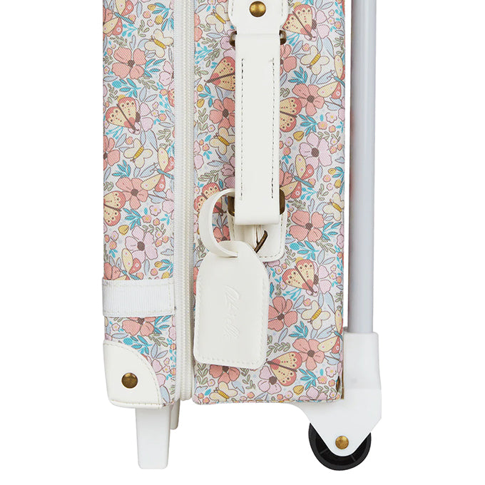 Olli Ella See-ya Suitcase - Butterfly Ecru