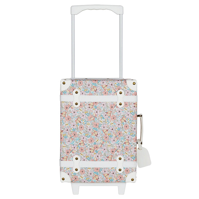Olli Ella See-ya Suitcase - Butterfly Ecru