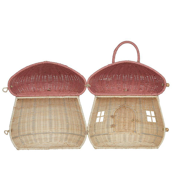 Olli Ella Paddenstoel Poppenhuis, Mushroom Doll House - Musk, 34cm (kopie)