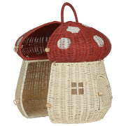 Olli Ella Paddenstoel Poppenhuis, Mushroom Doll House - Red, 34cm