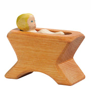 Ostheimer Houten Baby in Kribbe, 2-delig