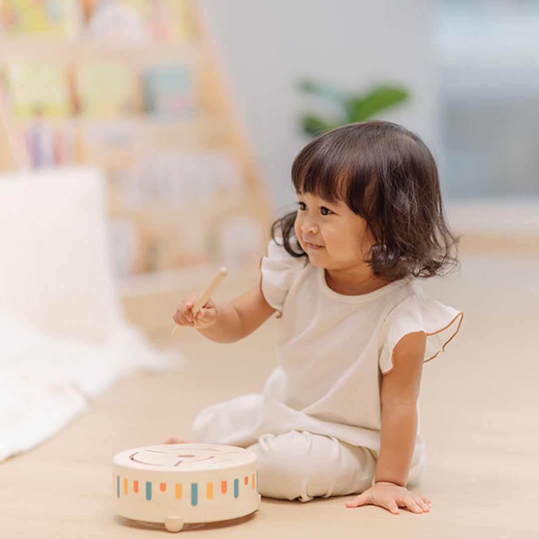 PlanToys sensorische houten trommel