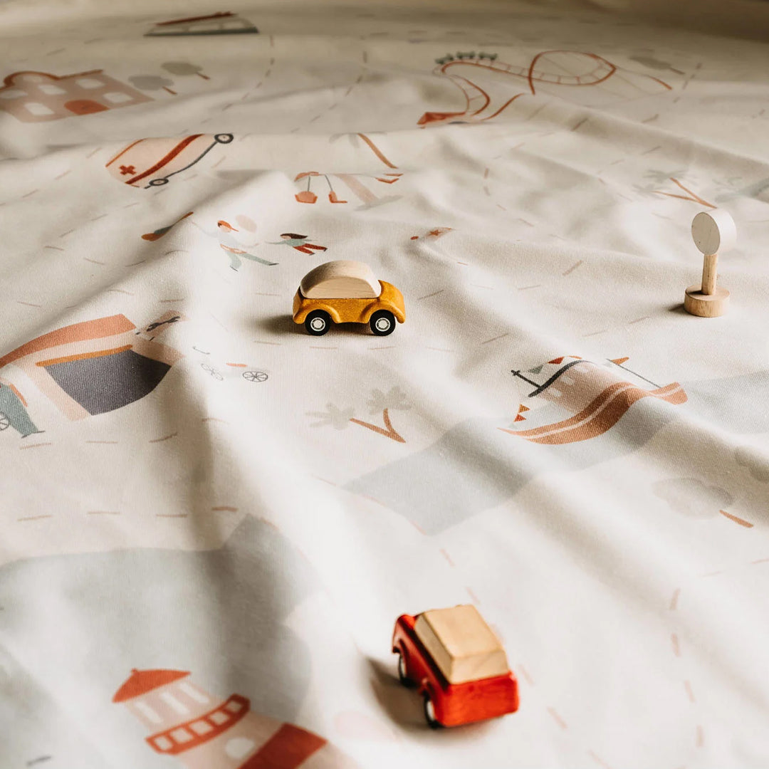 Play & Go Speelkleed / opbergzak Citymap, Dubbelzijdig