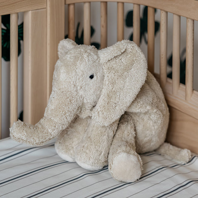 Senger Knuffel met warmtekussen, Olifant Linen/Off White Klein