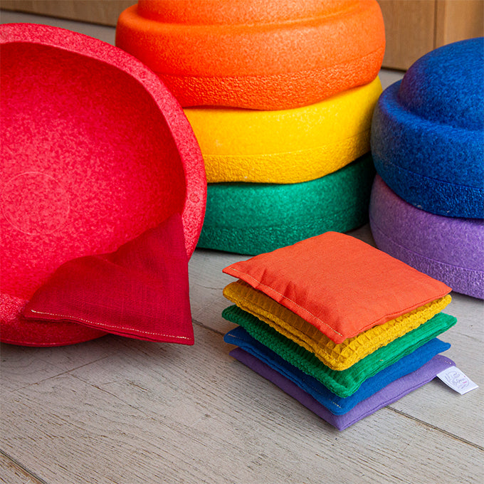 Stapelstein rainbow set plus Pittenzakjes
